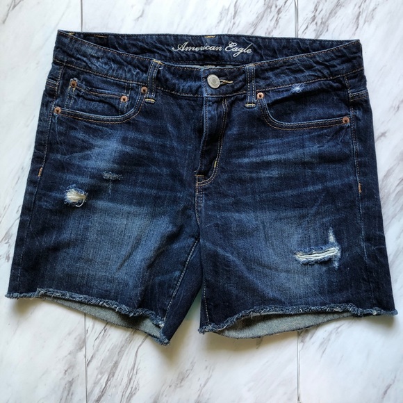 American Eagle Denim Distressed Shorts - Picture 1 of 9